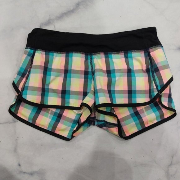 Lululemon Run: Speed Short *2-way Stretch Wee Wheezy Check - Picture 1 of 6